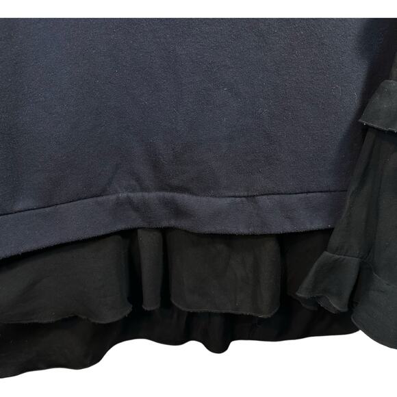 Lane Bryant Ruffled Sleeve Sweatshirt Plus SZ 22/24 Fairygoth Feminine Y2K Cozy - Picture 5 of 13